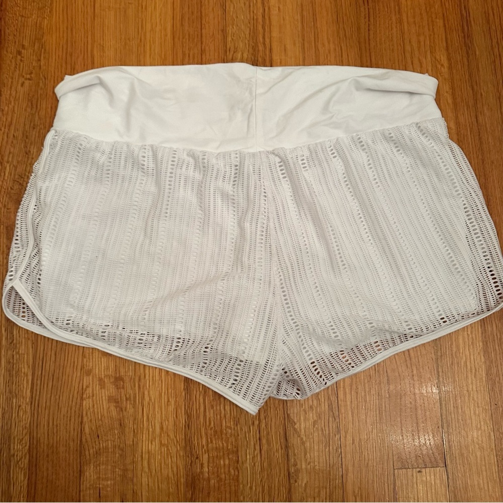 Prana Women's Two Beach Shorts Swim Shorts Mid Rise Mesh Knit Size XL New (#3) - Picture 4 of 12